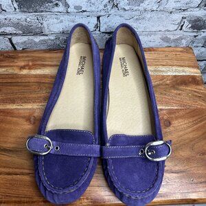 EUC Michael Kors Purple Suede Flats Size 10M